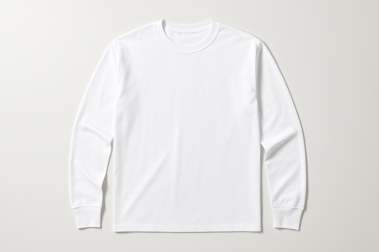 Long sleeve white t shirt