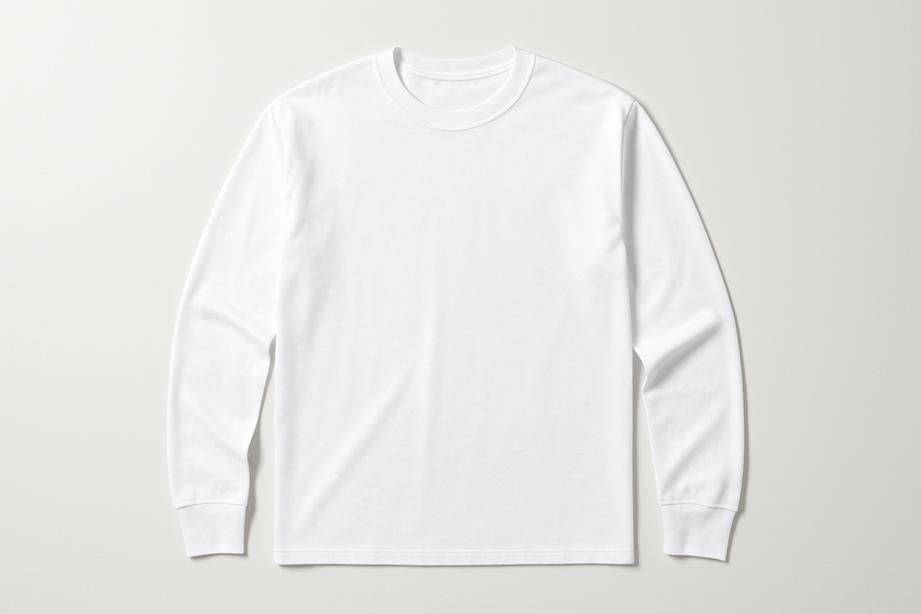 Long sleeve white t shirt